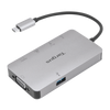 Targus DOCK419 Cablato USB 3.2 Gen 1 [3.1 Gen 1] Type-C Grigio (USB-C SINGLE VIDEO 4K HDMI/VGA - DOCK 100W POWER PASS THROUGH)