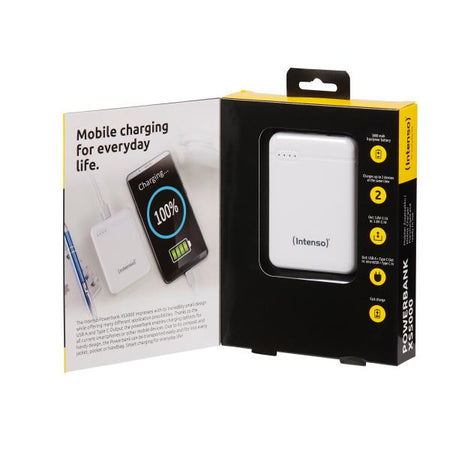 INTENSO POWER BANK 5000MAH USB A+TYPE C 5V-2.1A MICRO USB+TYPE C 5V-2.1A WHITE