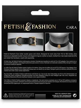 Collare D-Ring Cara Nero