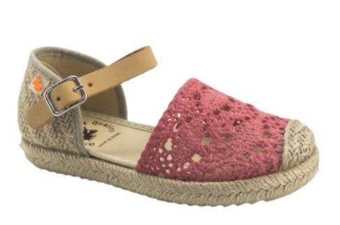Espadrillas bambina macramè dal 27 al 35 colore terracotta Vul-ladì