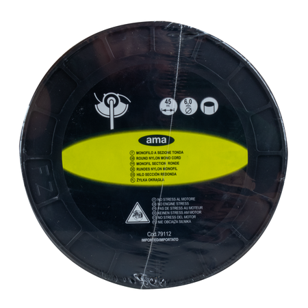 Filo per decespugliatore da 45m sezione tonda Ø 6mm