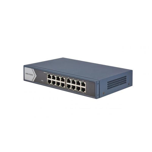 SWITCH HIKVISION DS-3E0516-E 16PT LAN DESKTOP 10/100/1000M RJ45 CASE METALLICO