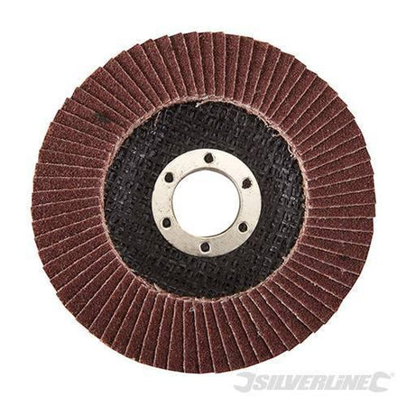 Disco a lamella in ossido di alluminio per l'utilizzo con smerigliatrici angolari portatili silverline Silverline