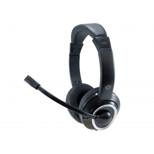 Cuffie Stereo con Microfono Conceptronic POLONA01B - Usb - Nero