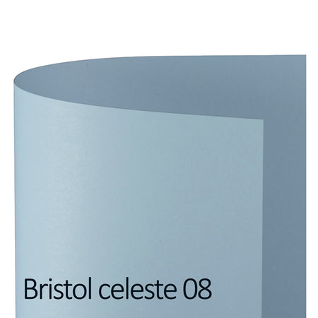Conf.25 Cartoncino Bristol Color 200Gr 50X70Cm Celeste 08 Favini
