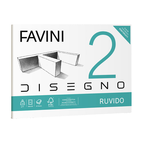 Album Favini 2 24X33Cm 110Gr 20Fg Ruvido