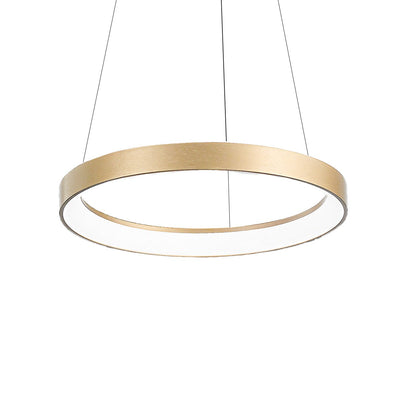Lampadario anello Gea Luce KRIZIA SP O 38W LED 2200LM 3000°K alluminio oro classico interno