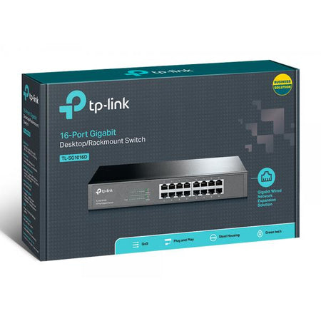 Tplink Hub Switch 16 Porte Gigabit 10/100/1000 Tl-sg1016d