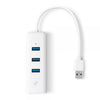 Tplink Adattatore 2in1 Da Usb 3.0 A Lan Gigabit+hub Usb 3porte Ue330
