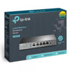 TP-Link TL-R470T+ router cablato Fast Ethernet Nero (5-port Multi-Wan Router - Small Office and Net Cafe - Configurable Ports up to 4 Wan ports, Load Balance, Advanced firewall - Warranty: 36M)