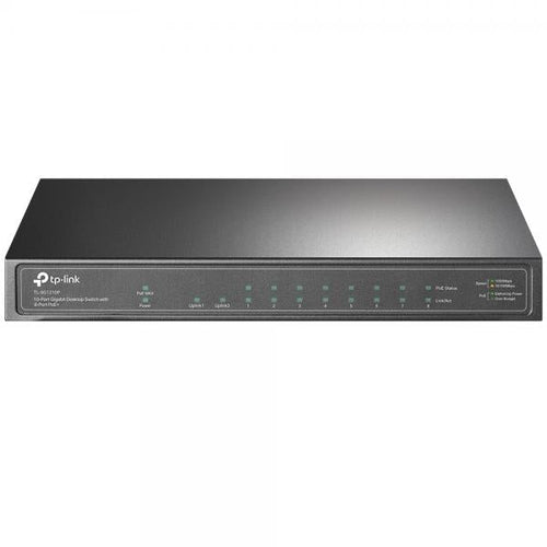 TP-LINK TL-SG1210P switch di rete Gigabit Ethernet (10/100/1000) Supporto Power over Ethernet (PoE) Grigio