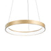 Lampadario anello Gea Luce KRIZIA SM O 50W LED 2800LM 3000°K alluminio oro classico interno