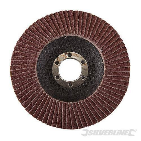 Disco a lamella in ossido di alluminio per l'utilizzo con smerigliatrici angolari portatili silverline Silverline