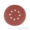 Dischi perforati con fissaggio a strappo da usare con levigatrici rotoorbitali silverline 10 pz Silverline