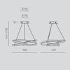 Lampadario led Gea Luce DIVA SP O moderna alluminio sospensione