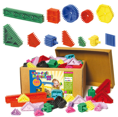 Super Glisso Gioco Degli Ingranaggi Conf. Da 140 Pz. Assortiti Cwr