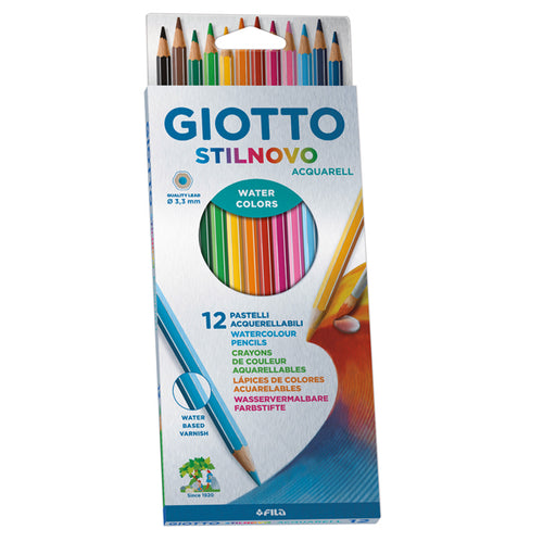 Astuccio 12 Pastelli Stilnovo Acquarell Giotto