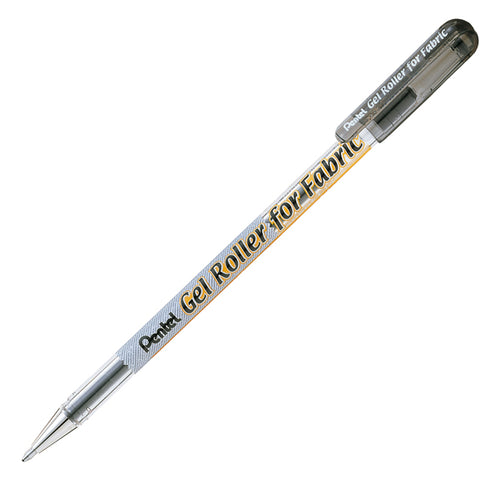 Roller Gel Per Tessuto 1,0Mm Inchiostro Permanente Nero Pentel