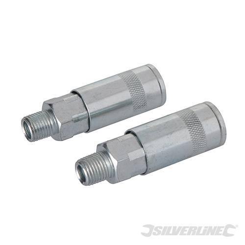 Accoppiatore rapido per condotti d'aria 2 pezzi Silverline Silverline