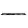 Pannello Patch 24 Posti 19'' 0.5U Cat6a Schermato Nero