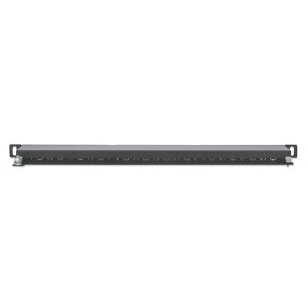 Pannello Patch 24 Posti 19'' 0.5U Cat6a Schermato Nero