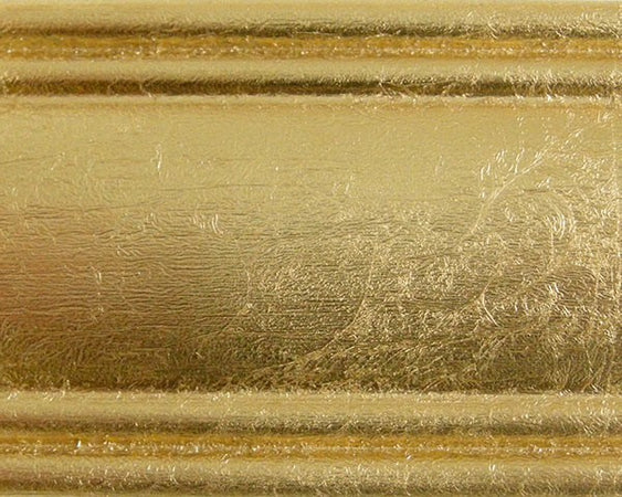 MOBILI 2G - Pensile bacheca anta vetro legno shabby bianco oro 90x19x90