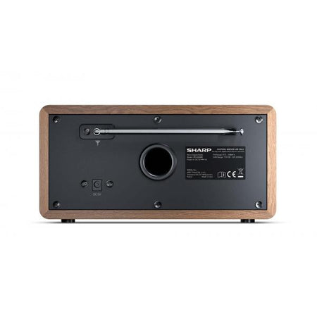 SHARP DR-450(BR) - RADIO DIGITALE - DAB/DAB+ - LCD MONOCROMATICO - 6W - BLUETOOTH - CHASSIS IN LEGNO - MARRONE