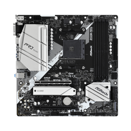 Asrock Mb Am4 B550m Pro 4 4xddr4 6xsata Raid M.2 Usb 3.2 Vga/hdmi/dp