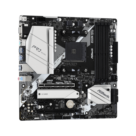 Asrock Mb Am4 B550m Pro 4 4xddr4 6xsata Raid M.2 Usb 3.2 Vga/hdmi/dp