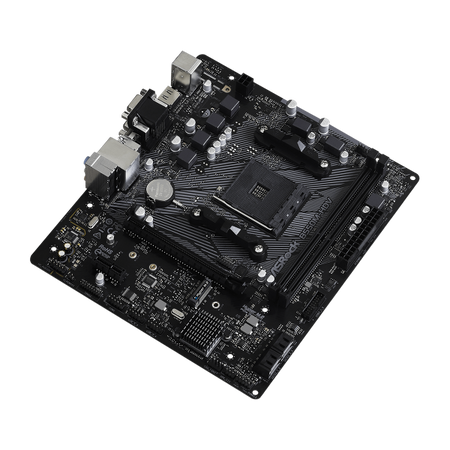 Asrock B550M-HDV AMD B550 Socket AM4 micro ATX (ASRock B550M-HDV AMD AM4 Socket Motherboard, Micro-ATX, 2x DDR4 Slots, 1x M.2 Socket, GbE LAN, 1x D-Sub / 1x DVI-D / 1x HDMI Port)