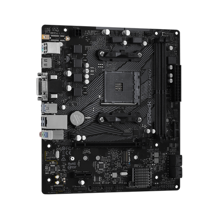 Asrock B550M-HDV AMD B550 Socket AM4 micro ATX (ASRock B550M-HDV AMD AM4 Socket Motherboard, Micro-ATX, 2x DDR4 Slots, 1x M.2 Socket, GbE LAN, 1x D-Sub / 1x DVI-D / 1x HDMI Port)