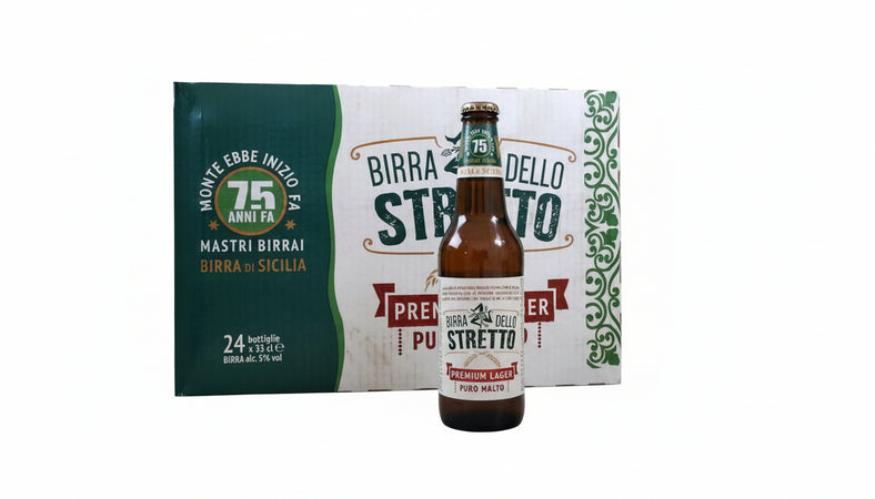 24x33cl Birra Dello Stretto 33cl "premium Lager" Puro Malto