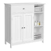 Mobile in Legno 75x30 H 80cm Bagno Camera Ingresso Salvaspazio 2 Ante 1 Cassetto