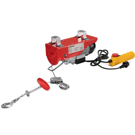 Paranco Elettrico Verricello Montacarichi 400/800kg Sollevatore 1300Watt con Accessori