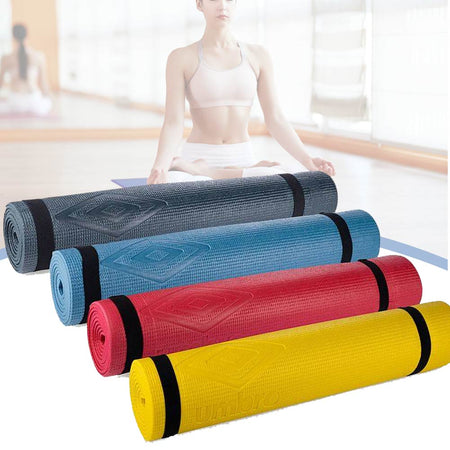 Tappetino Yoga Antiscivolo Umbro 173x61 cm con Tracolla Palestra Fitness Pilates