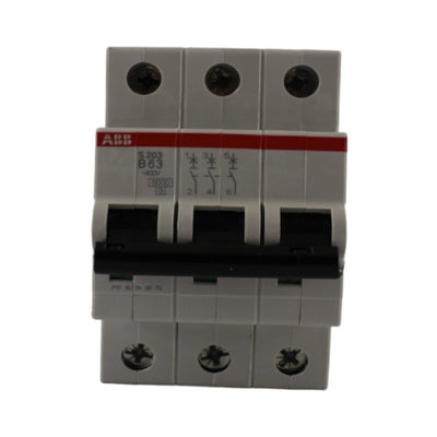 Interruttore magnetotermico 3poli 3moduli 63A ABB