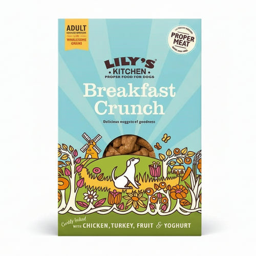 Lily's Kitchen Breakfast Lunch con Pollo Tacchino Frutta e Yogurt Biscotti per Cani 800gr