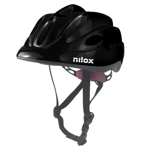 NILOX CASCO BAMBINO NERO CON LUCE LED INTEGRATA PER MONOPATTINO E BICI (NXHELMETKID)