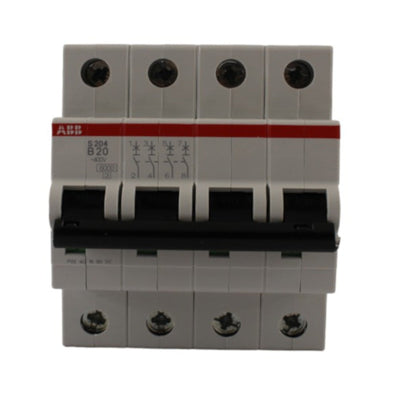 Interruttore magnetotermico 4poli 4moduli 20A ABB