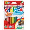 Scatola 24 Pennarelli Joy Lavabili Colori Assortiti Carioca