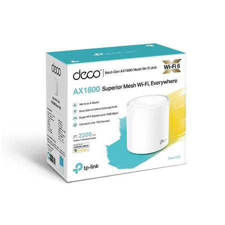 Sistema Mesh Wi-Fi 6 AX1800 Deco X20 - Copertura Wifi innovativa - 1 pezzo