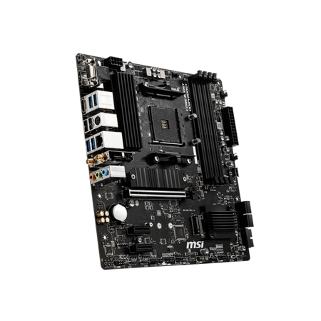Scheda Madre Msi B550M PRO-VDH WIFI - Socket AM4 - Supporta i processori AMD Ryzen di 3a generazione e i futuri processori AMD Ryzen con aggiornamento BIOS - 4x DDR4, fino a 4866+(OC) MH - RAID 0,