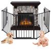 Recinto Cancello Protezione per Cani e Cuccioli 3mt Metallo 5 Moduli da 60x75 cm