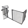 Recinto Cancello Protezione per Cani e Cuccioli 3mt Metallo 5 Moduli da 60x75 cm