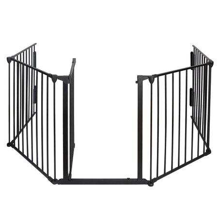 Recinto Cancello Protezione per Cani e Cuccioli 3mt Metallo 5 Moduli da 60x75 cm