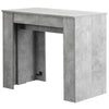 Tavolo Consolle da Pranzo Allungabile 50-300cm Salvaspazio Regolabile Legno Cemento