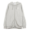 Adidas Felpa Cappuccio Zip Uomo Trf Flc Hoodie Medium Grey Heather da uomo