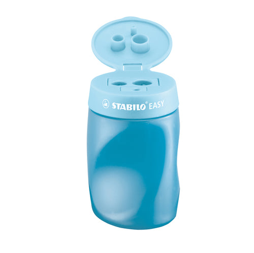 Temperamatite Easy 3 Fori C/Contenitore Ergonomico Blu Per Destrimani Stabilo