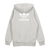Adidas Felpa Cappuccio Zip Uomo Trf Flc Hoodie Medium Grey Heather da uomo