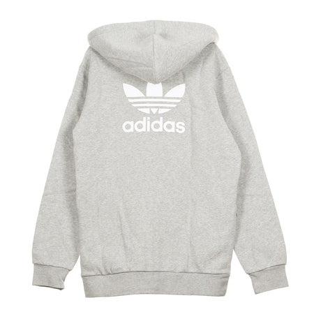 Adidas Felpa Cappuccio Zip Uomo Trf Flc Hoodie Medium Grey Heather da uomo